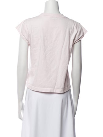 AGOLDE Bateau Neckline Short Sleeve Crop Top