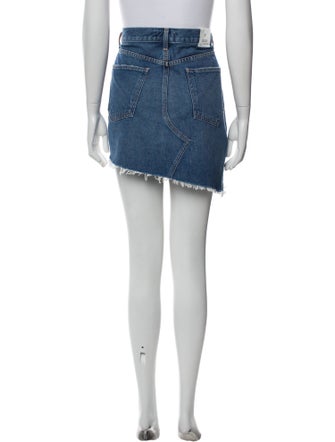 AGOLDE Distressed Accents Mini Skirt