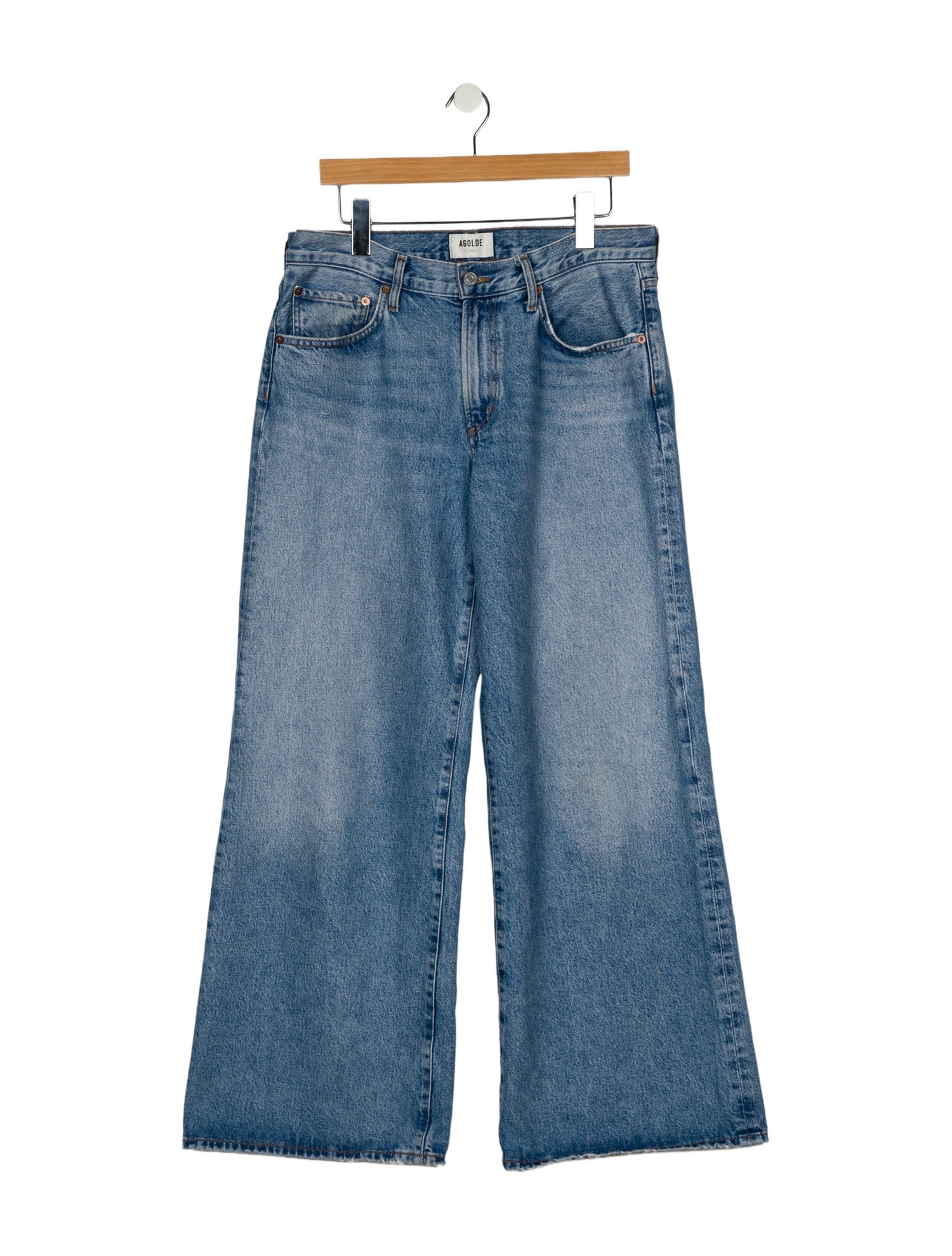 AGOLDE Mid-Rise Wide Leg Jeans