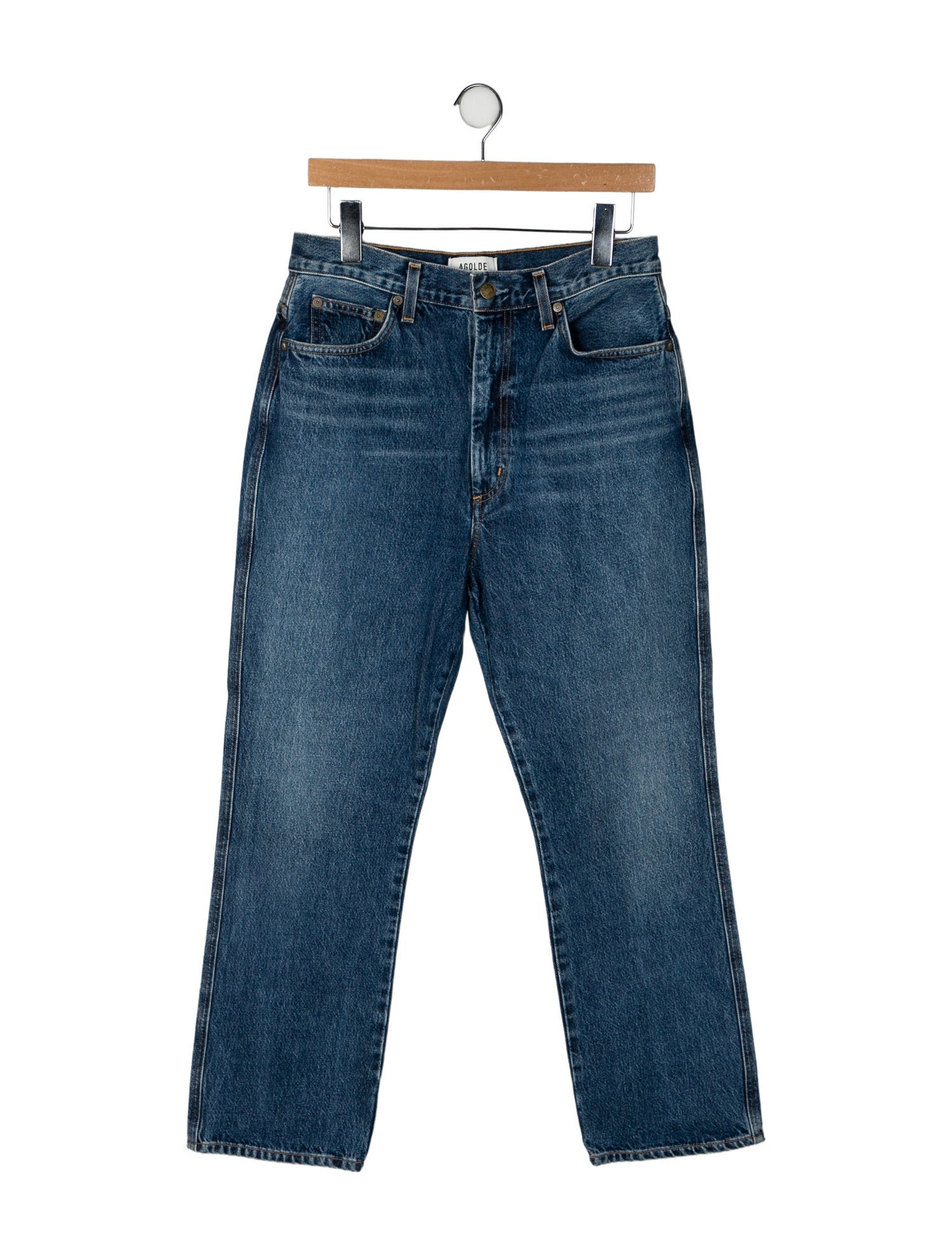 AGOLDE High-Rise Straight Leg Jeans