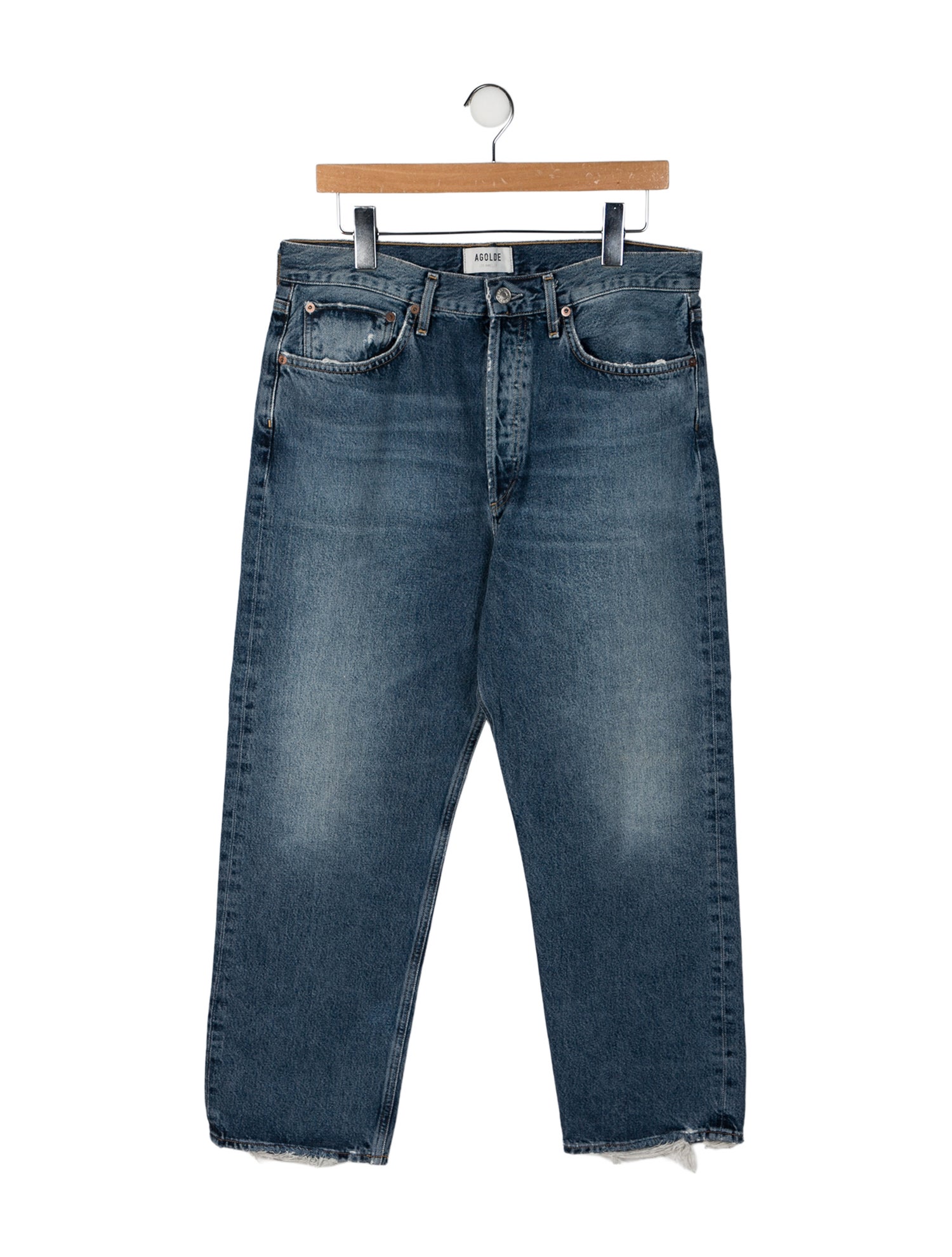 AGOLDE High-Rise Straight Leg Jeans