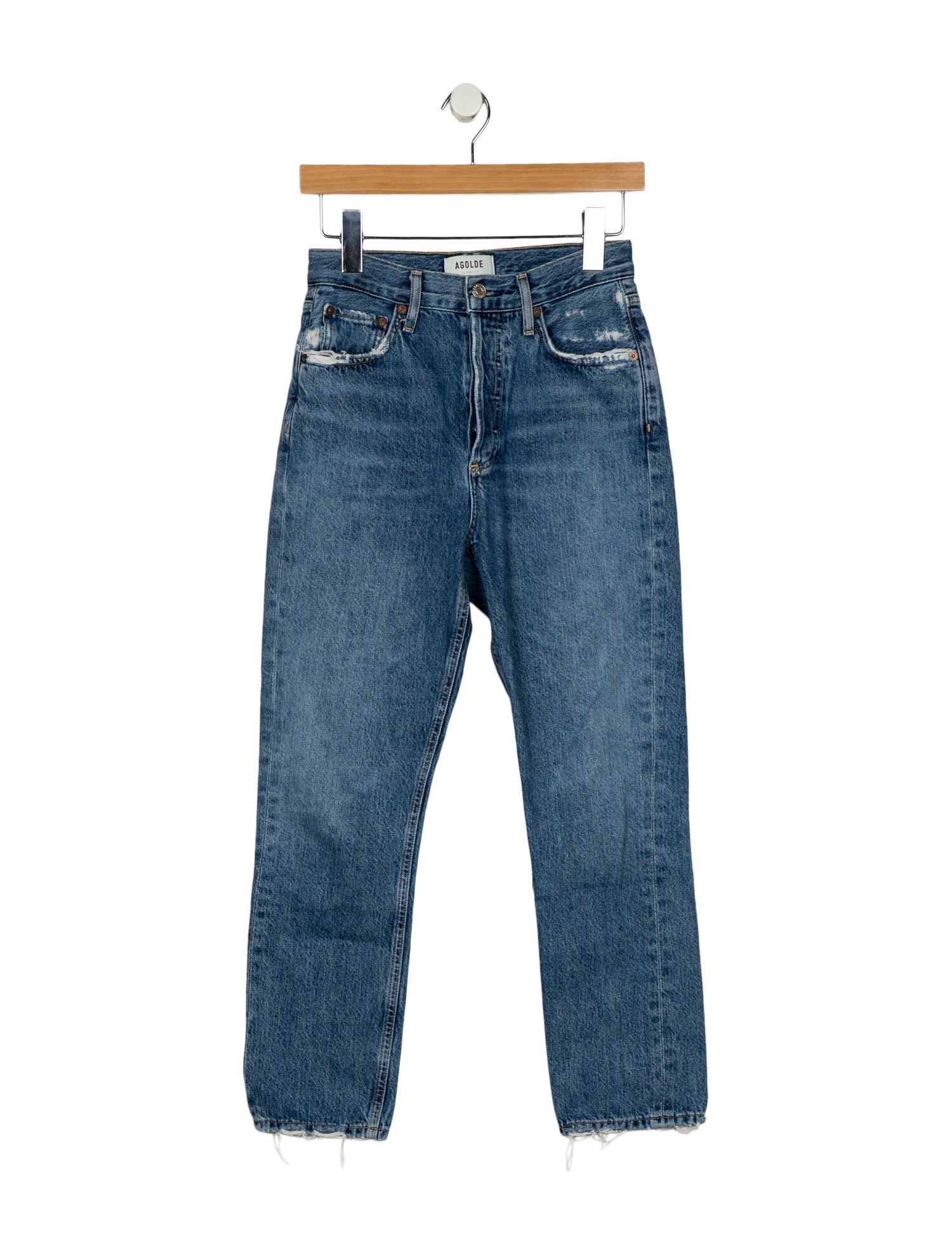 AGOLDE Mid-Rise Straight Leg Jeans