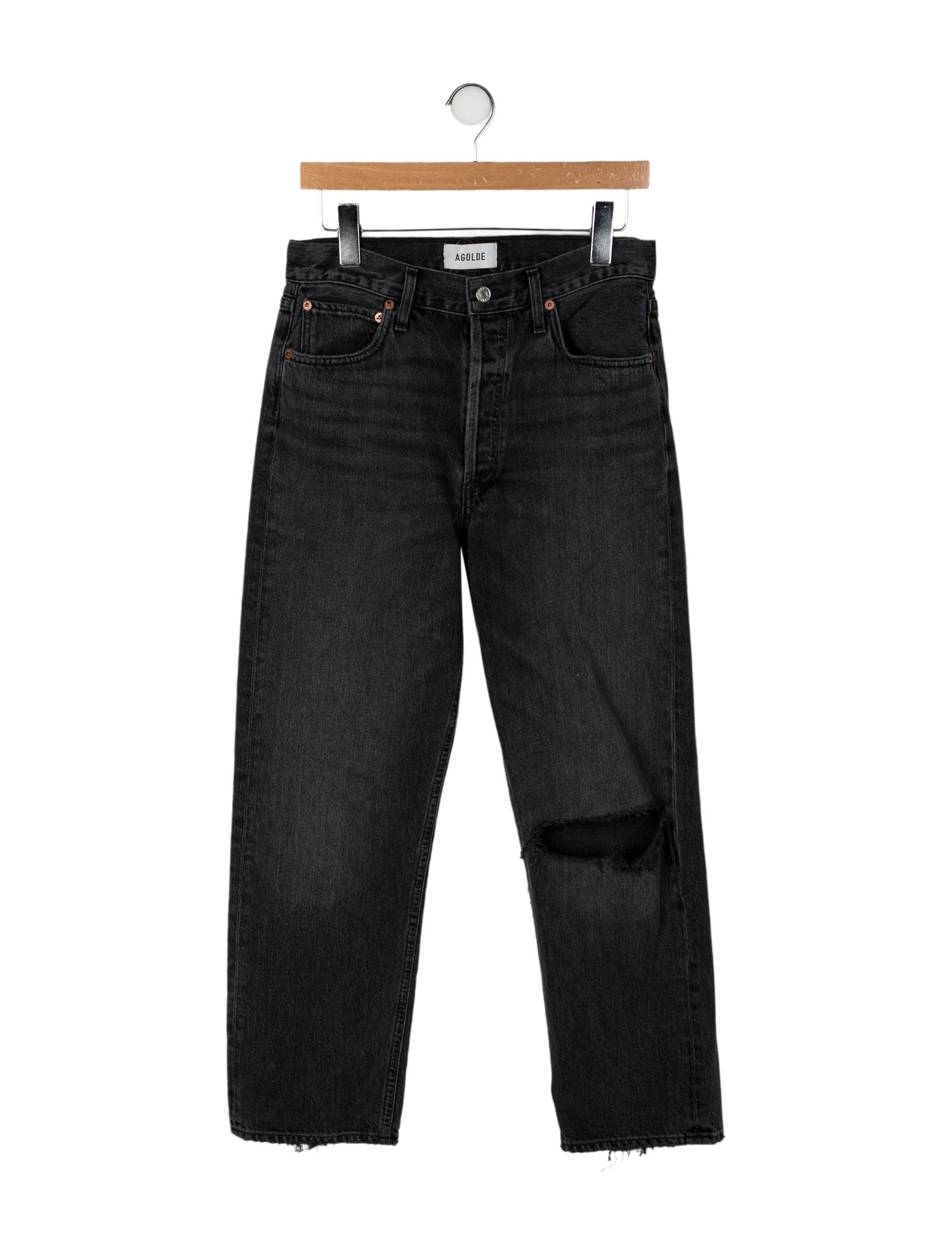 AGOLDE High-Rise Straight Leg Jeans