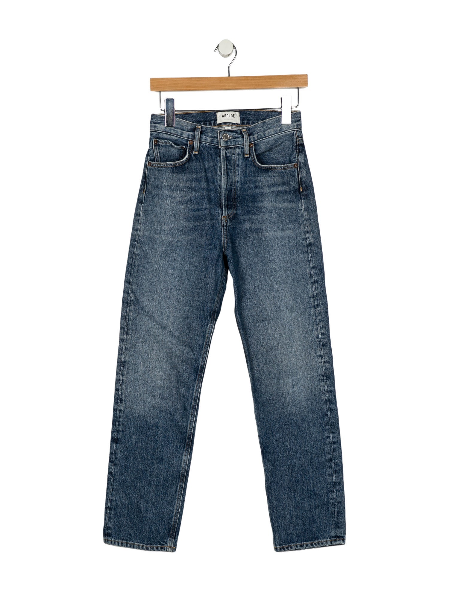 AGOLDE High-Rise Straight Leg Jeans