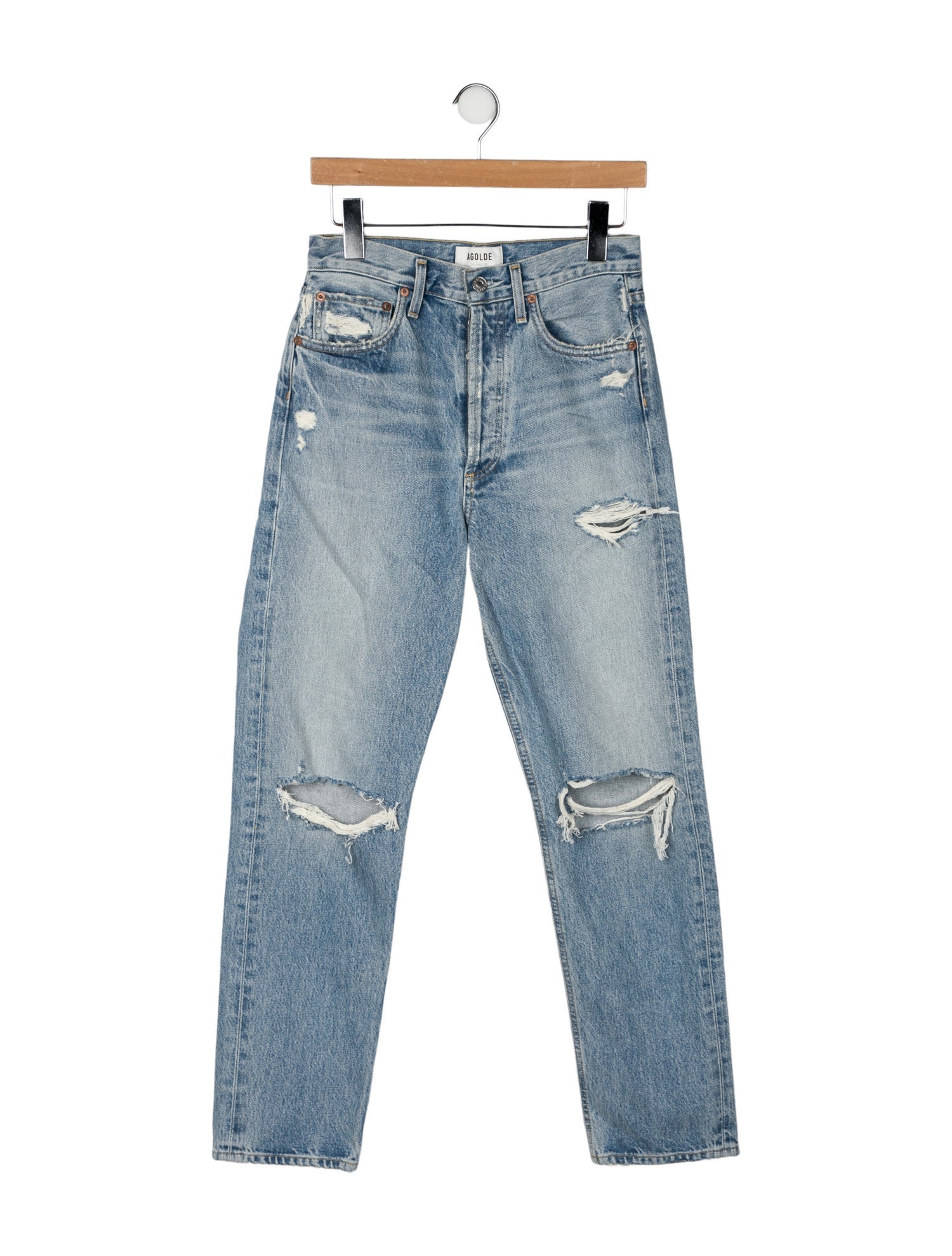 AGOLDE High-Rise Straight Leg Jeans