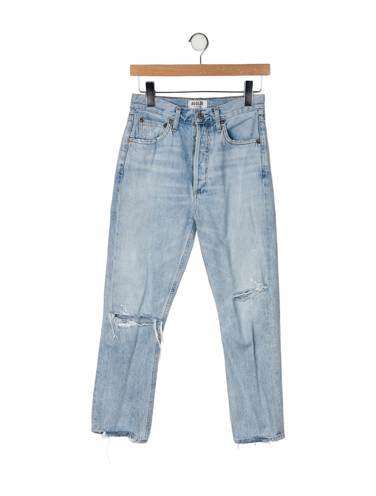 AGOLDE Mid-Rise Skinny Leg Jeans