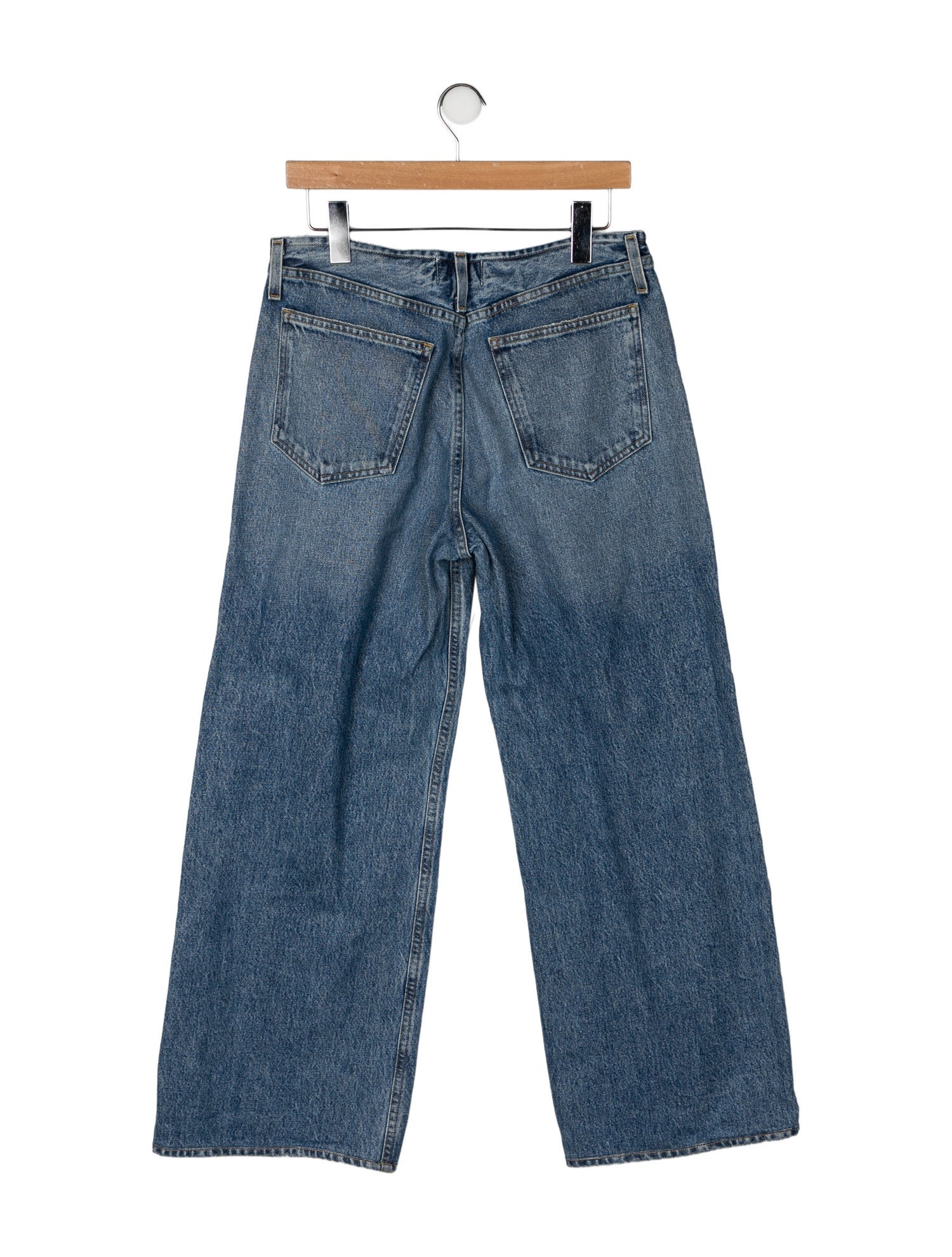 AGOLDE Mid-Rise Wide Leg Jeans