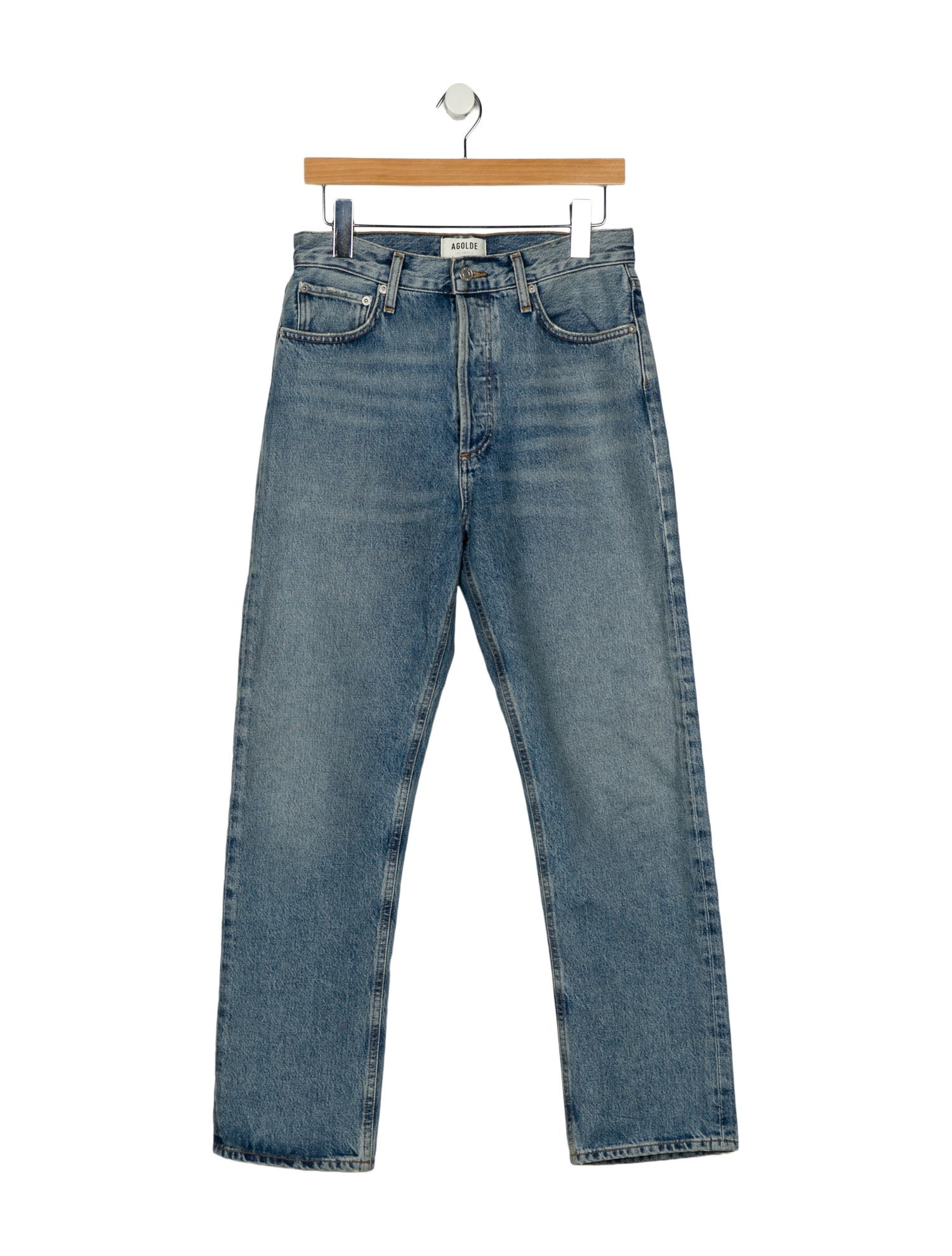 AGOLDE High-Rise Straight Leg Jeans
