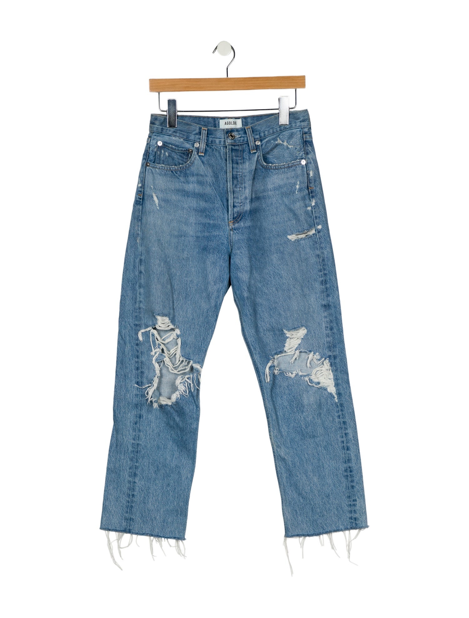 AGOLDE High-Rise Straight Leg Jeans