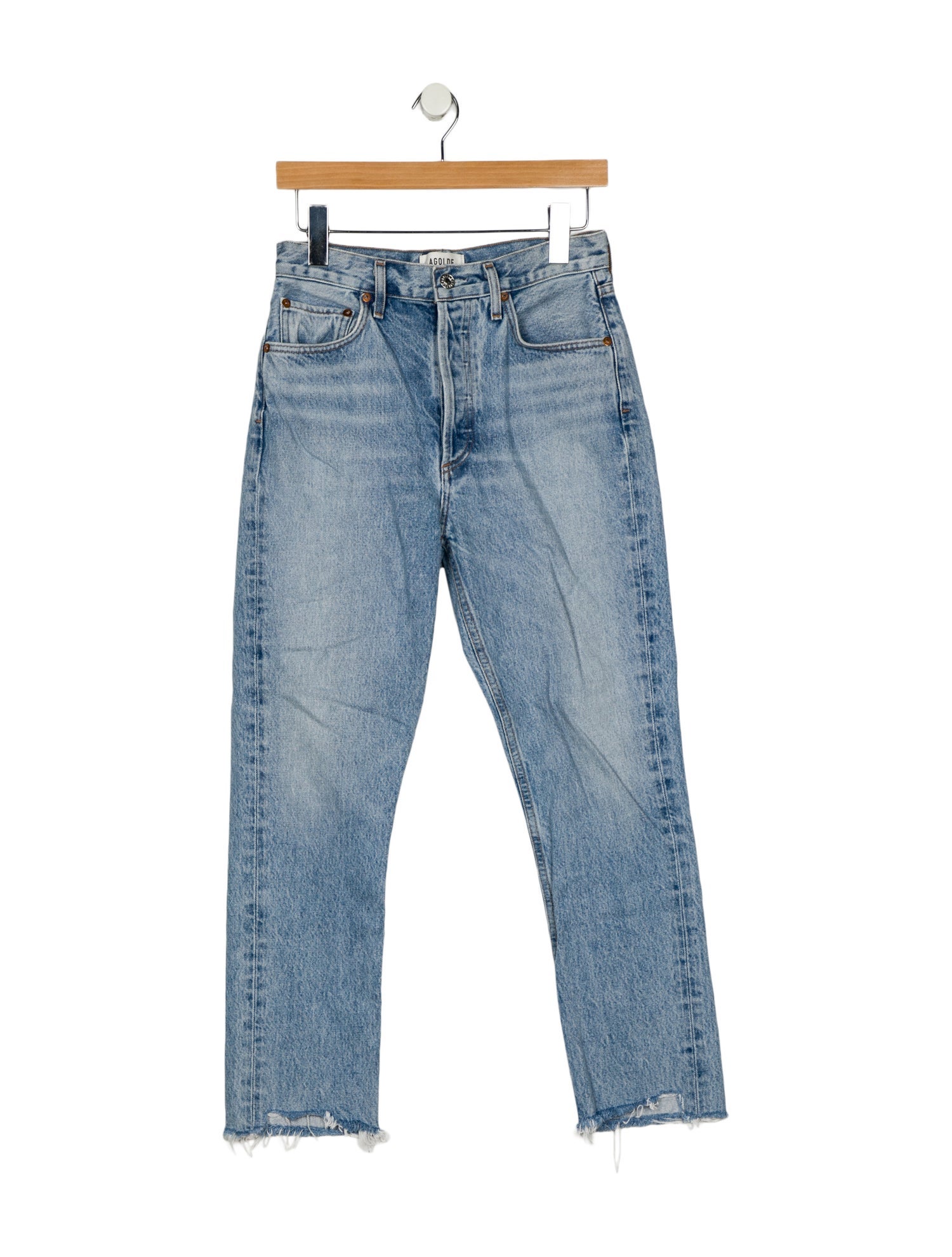 AGOLDE High-Rise Straight Leg Jeans