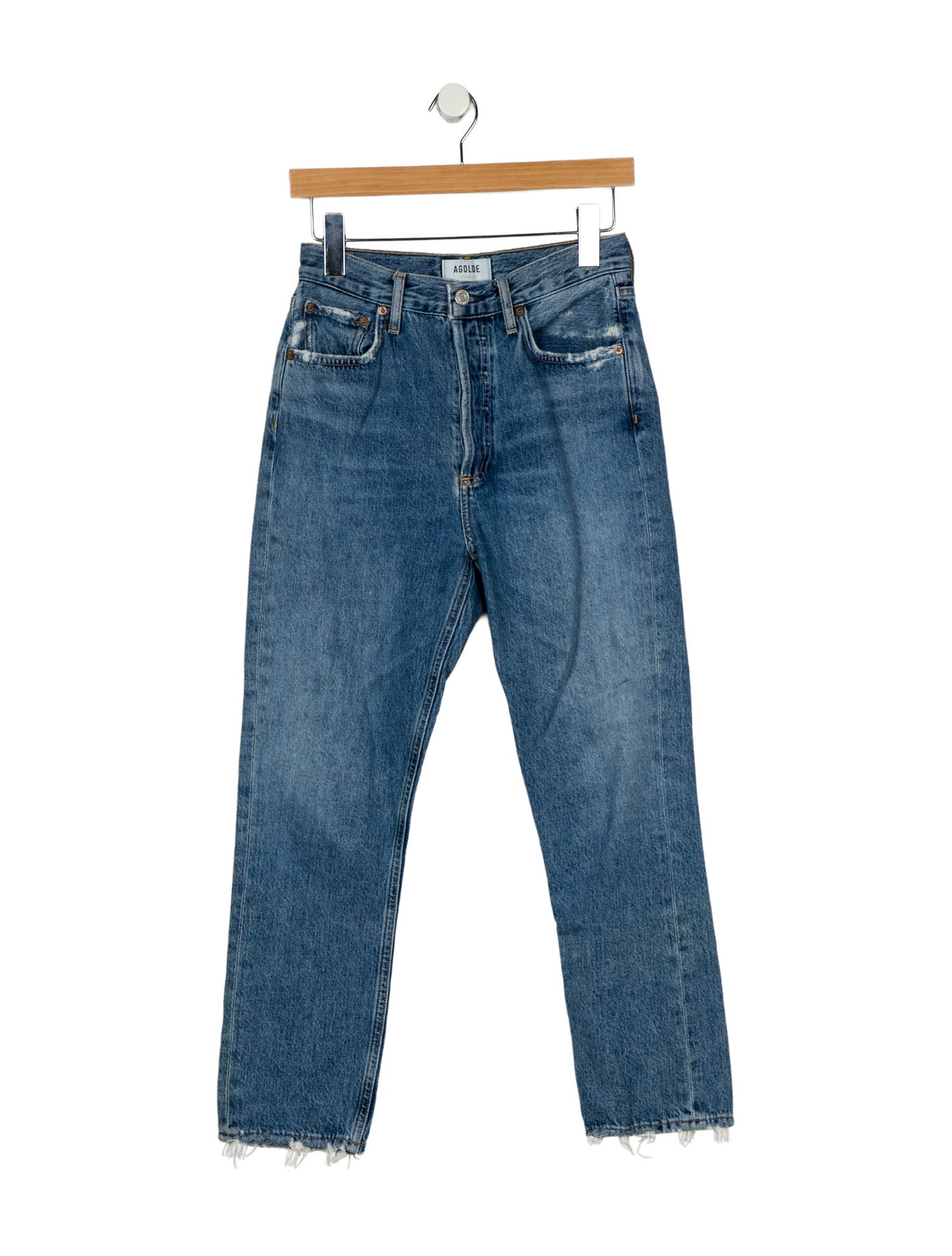 AGOLDE High-Rise Straight Leg Jeans