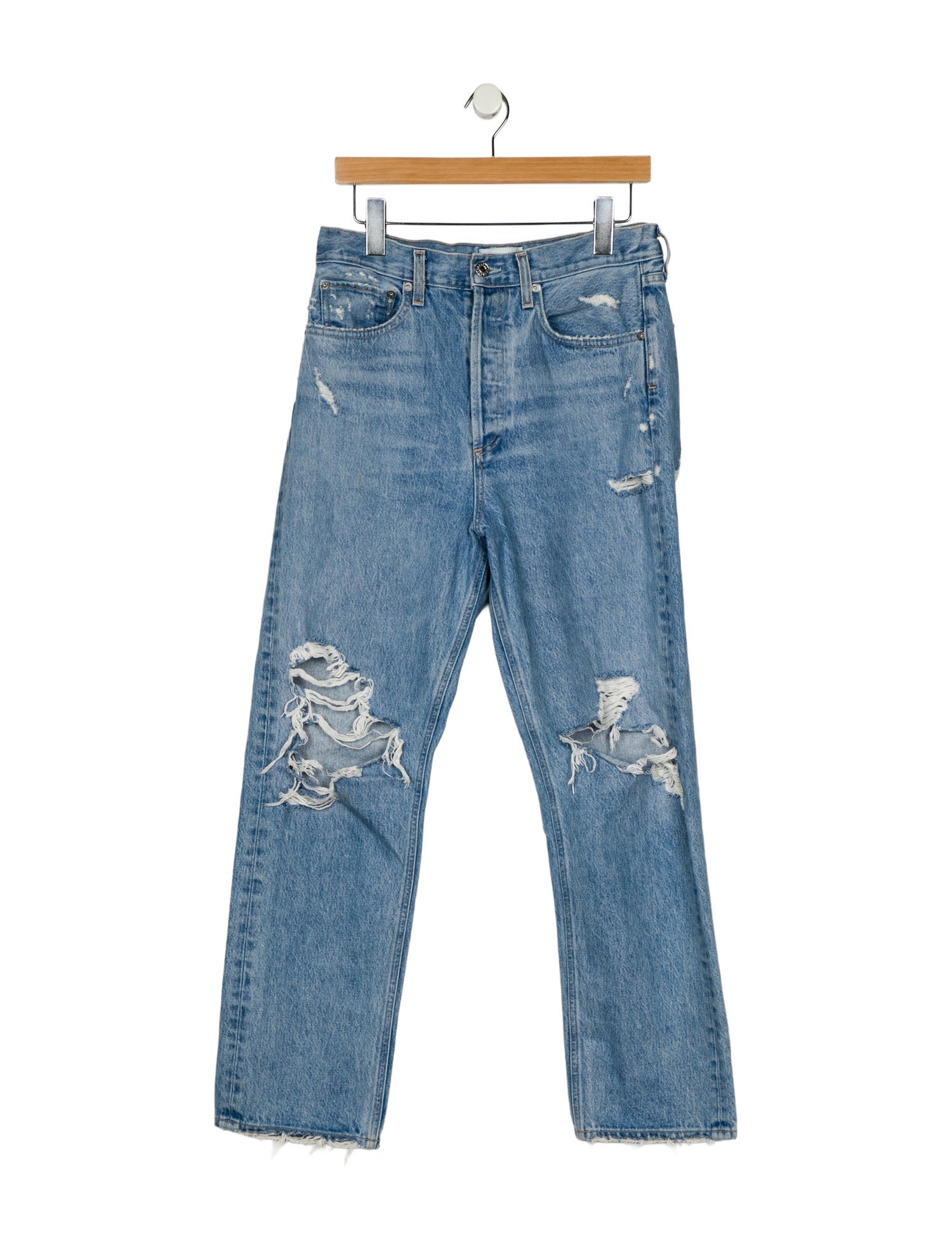 AGOLDE High-Rise Straight Leg Jeans