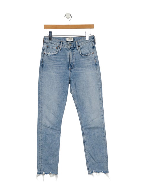 AGOLDE Mid-Rise Straight Leg Jeans