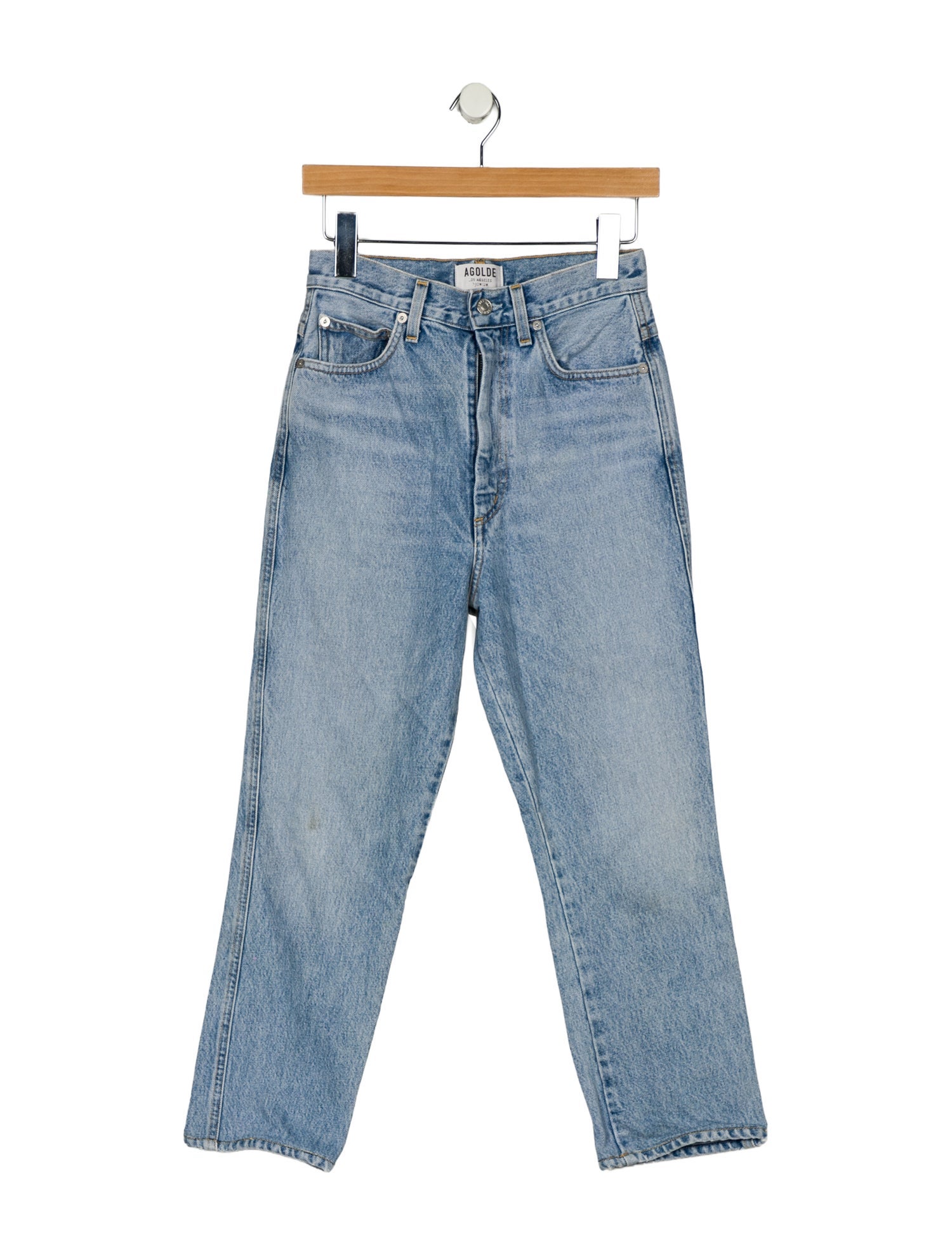 AGOLDE High-Rise Straight Leg Jeans