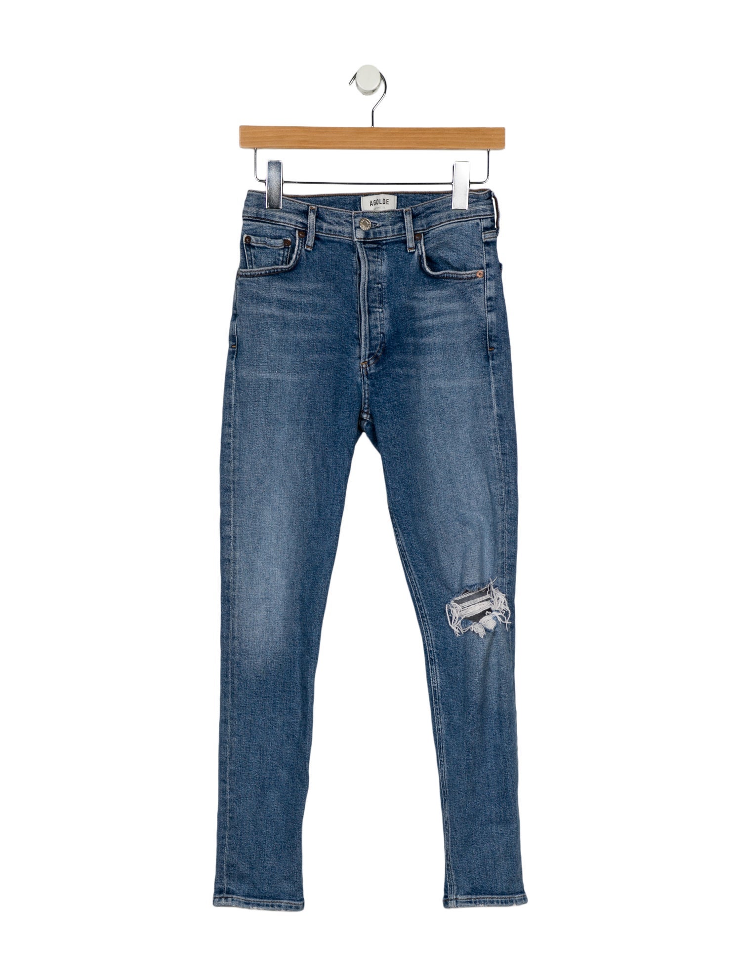AGOLDE Mid-Rise Skinny Leg Jeans