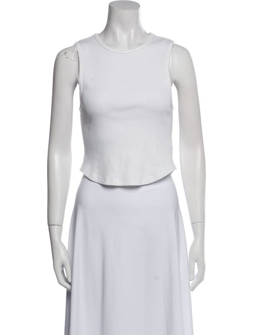 AGOLDE Crew Neck Sleeveless Crop Top