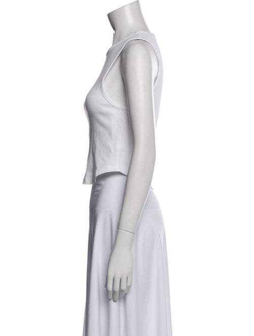 AGOLDE Crew Neck Sleeveless Crop Top