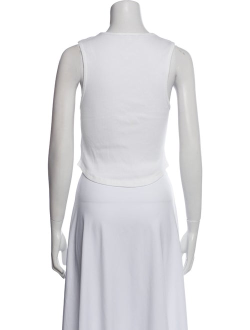 AGOLDE Crew Neck Sleeveless Crop Top