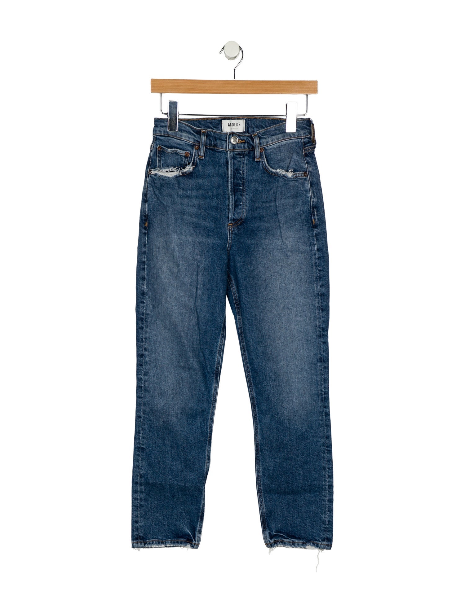 AGOLDE High-Rise Straight Leg Jeans