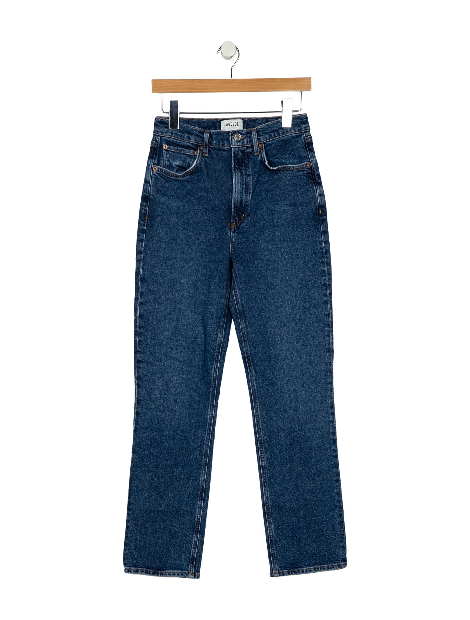 AGOLDE High-Rise Straight Leg Jeans