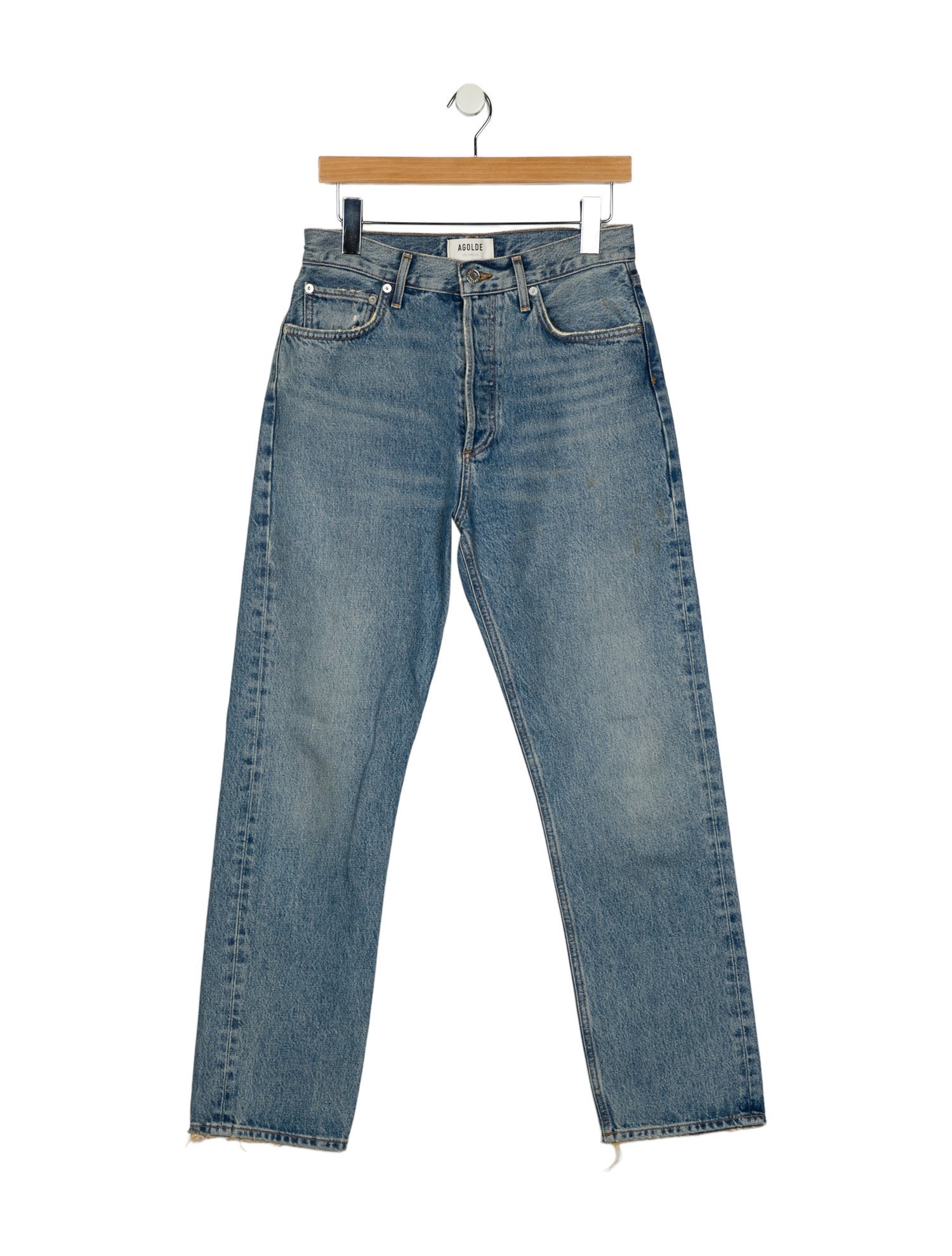 AGOLDE High-Rise Straight Leg Jeans