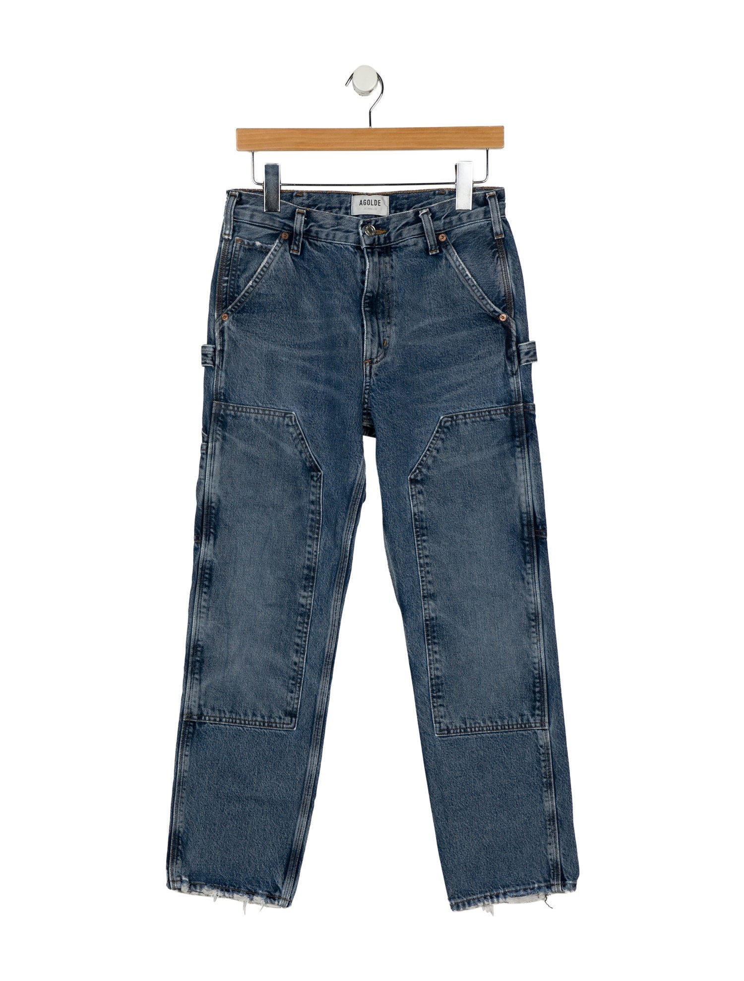 AGOLDE Mid-Rise Straight Leg Jeans