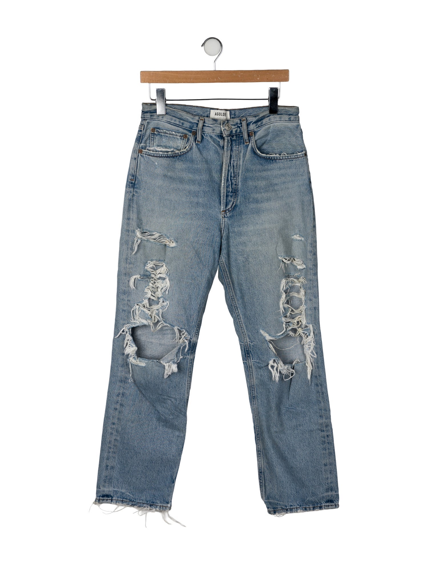 AGOLDE High-Rise Straight Leg Jeans