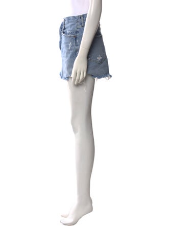 AGOLDE Distressed Accents Mini Skirt