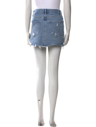 AGOLDE Distressed Accents Mini Skirt
