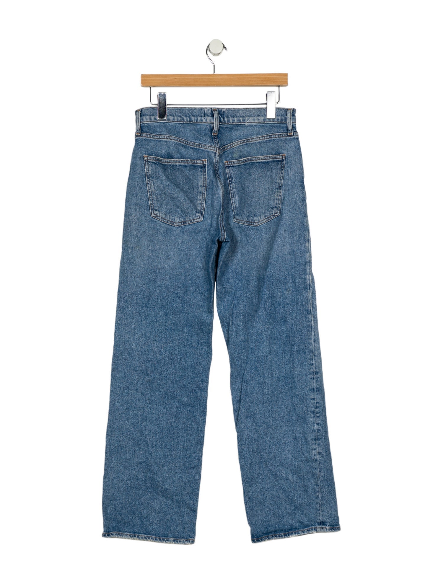 AGOLDE Mid-Rise Wide Leg Jeans