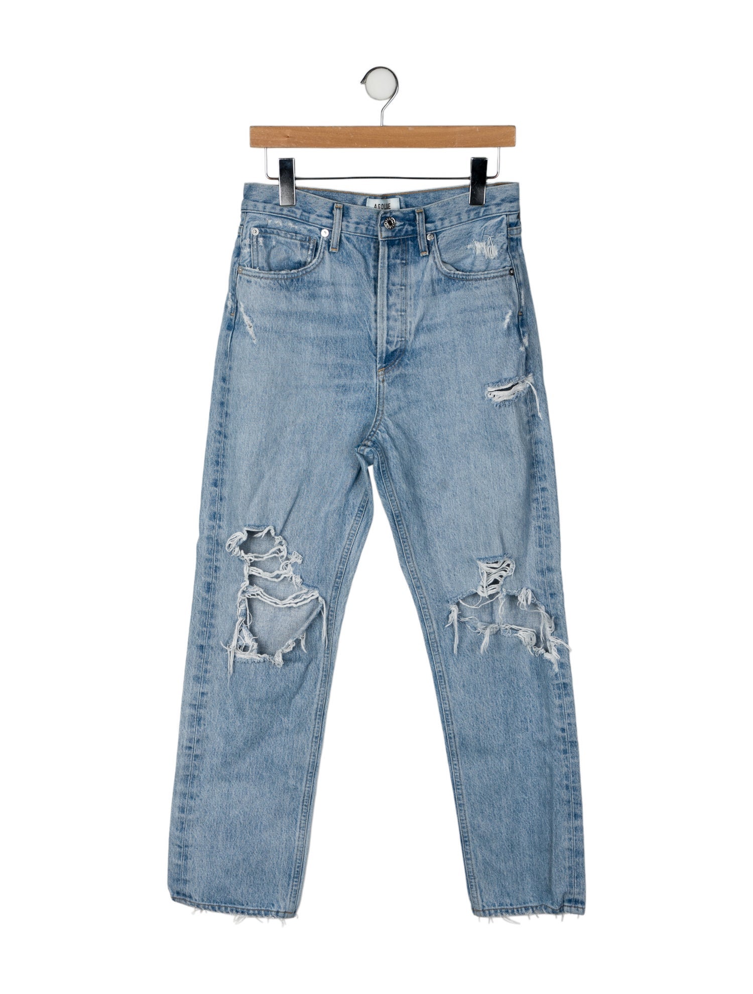 AGOLDE High-Rise Straight Leg Jeans