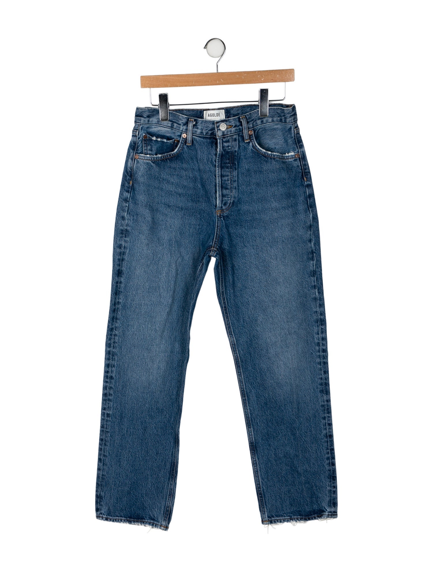 AGOLDE High-Rise Straight Leg Jeans