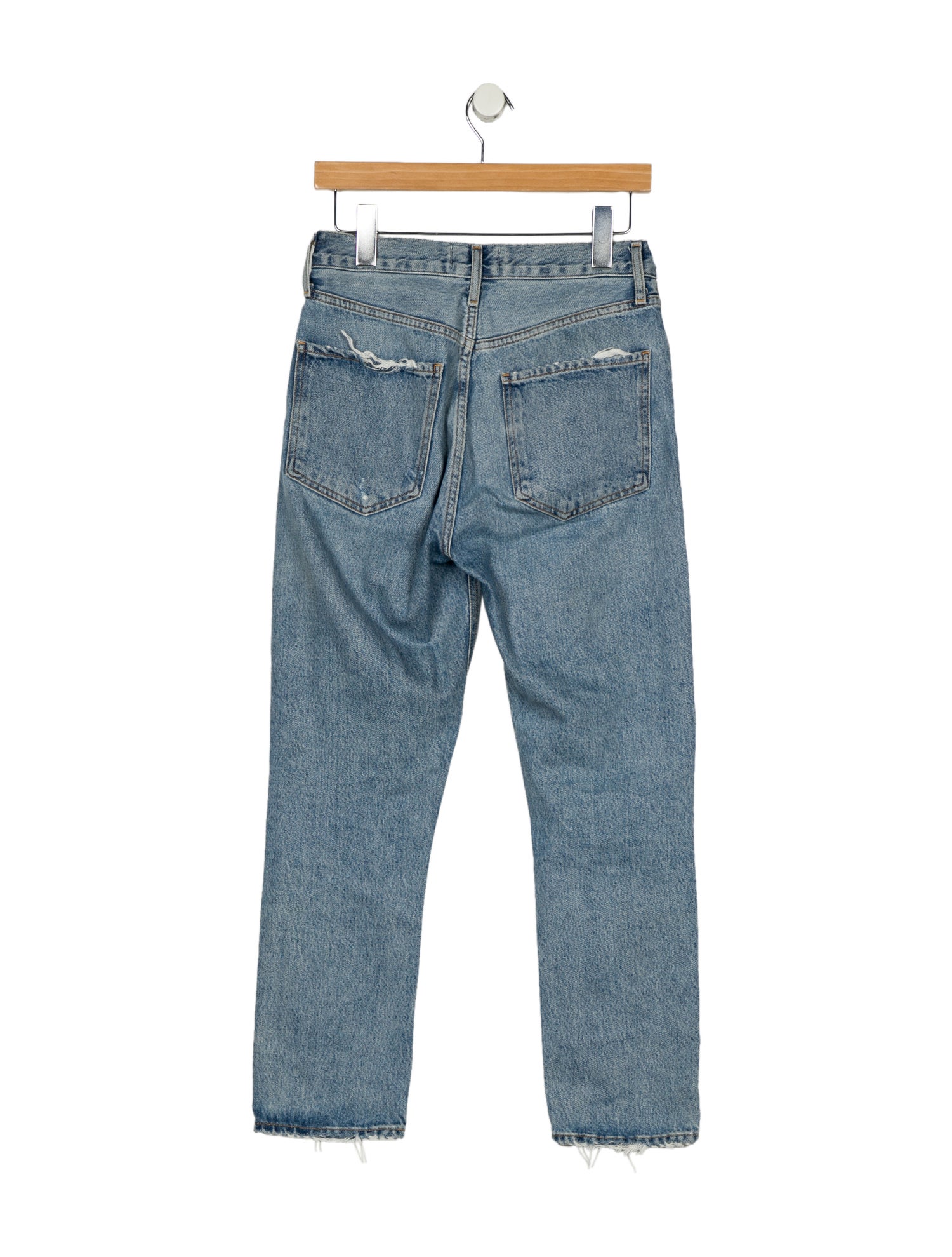 AGOLDE Mid-Rise Straight Leg Jeans