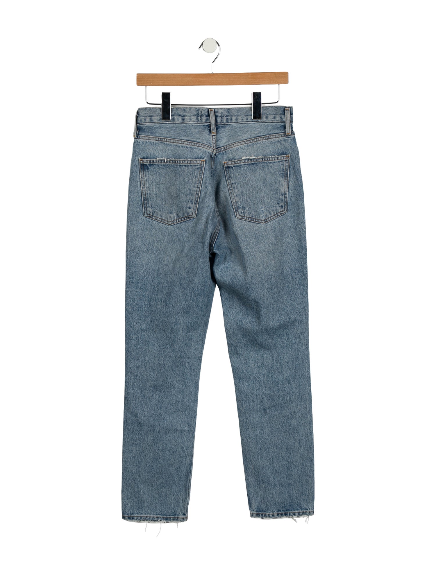 AGOLDE Mid-Rise Straight Leg Jeans