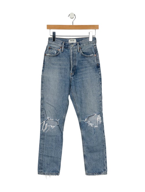 AGOLDE Mid-Rise Straight Leg Jeans