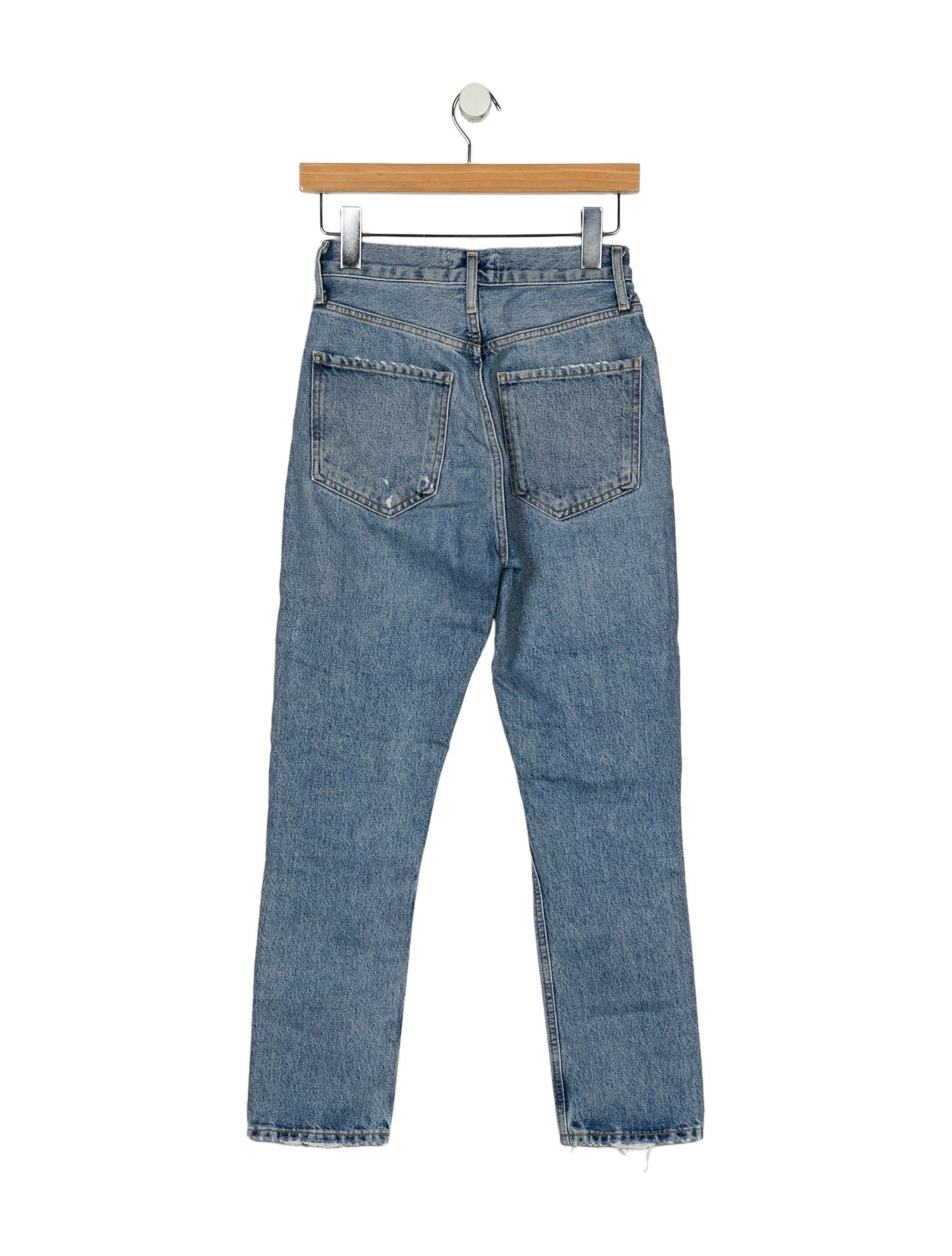 AGOLDE Mid-Rise Straight Leg Jeans
