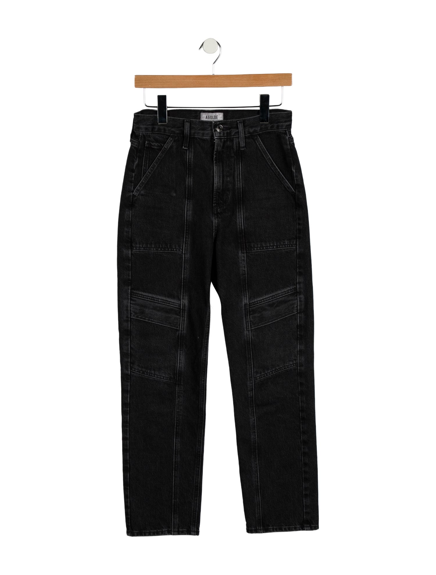 AGOLDE Mid-Rise Straight Leg Jeans