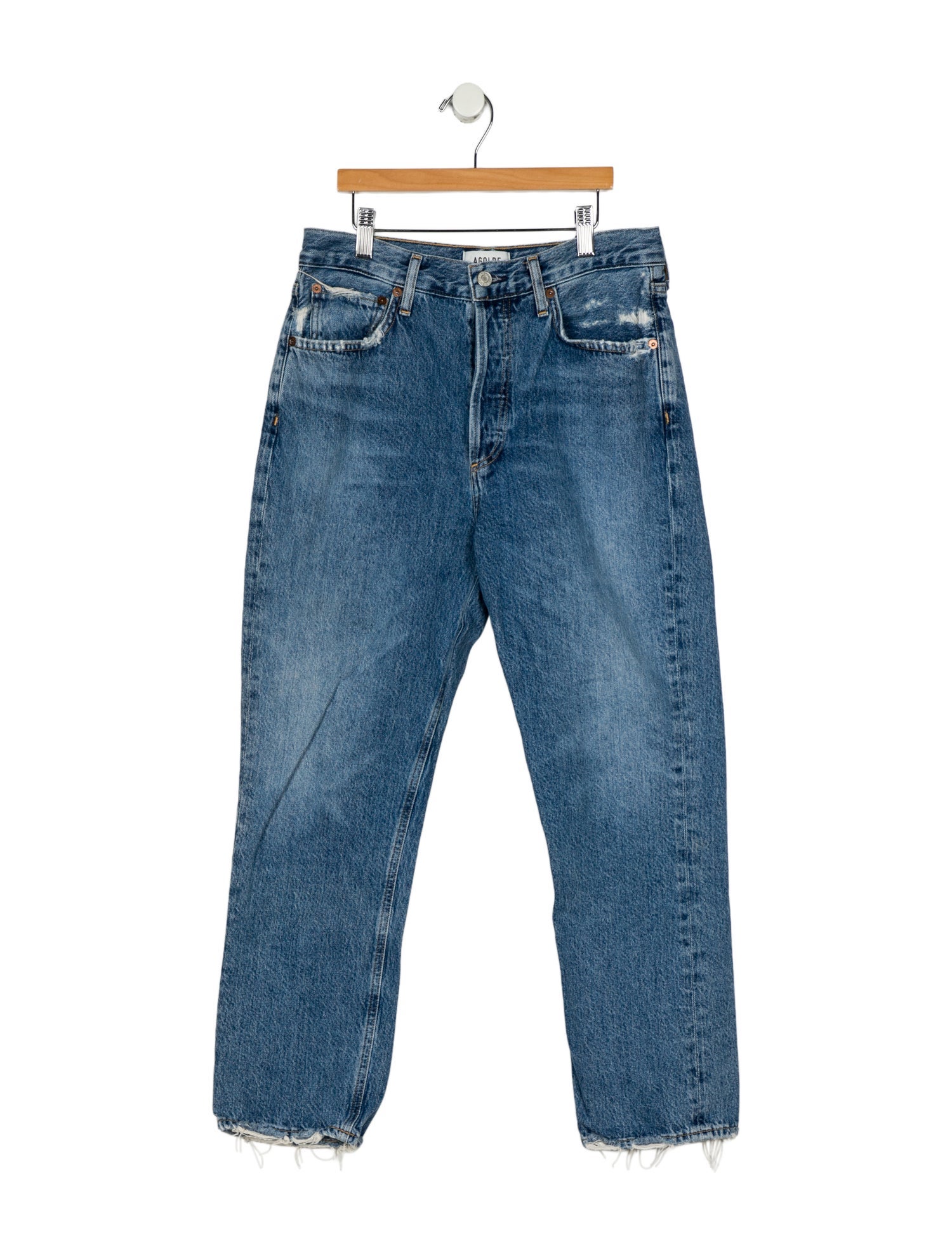AGOLDE High-Rise Straight Leg Jeans
