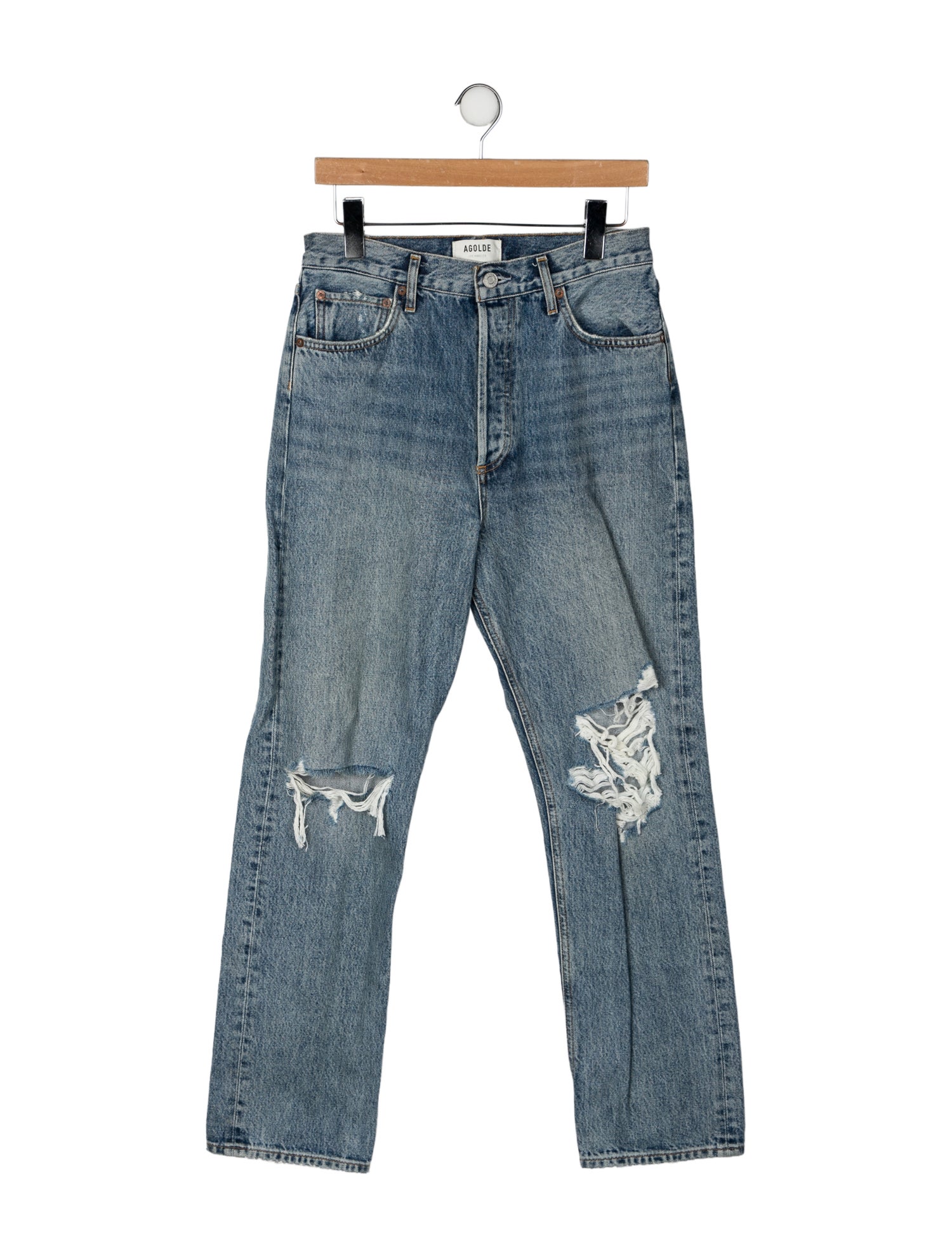 AGOLDE High-Rise Straight Leg Jeans