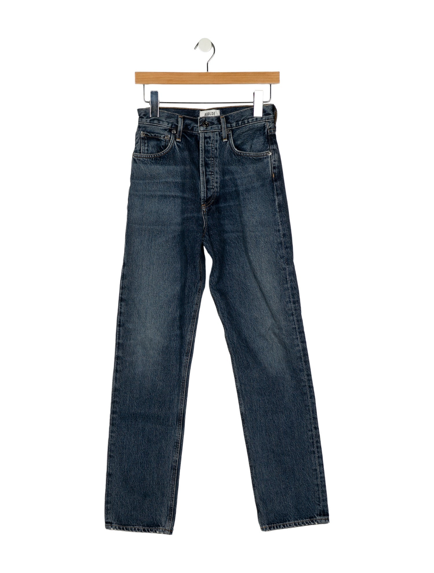 AGOLDE High-Rise Straight Leg Jeans