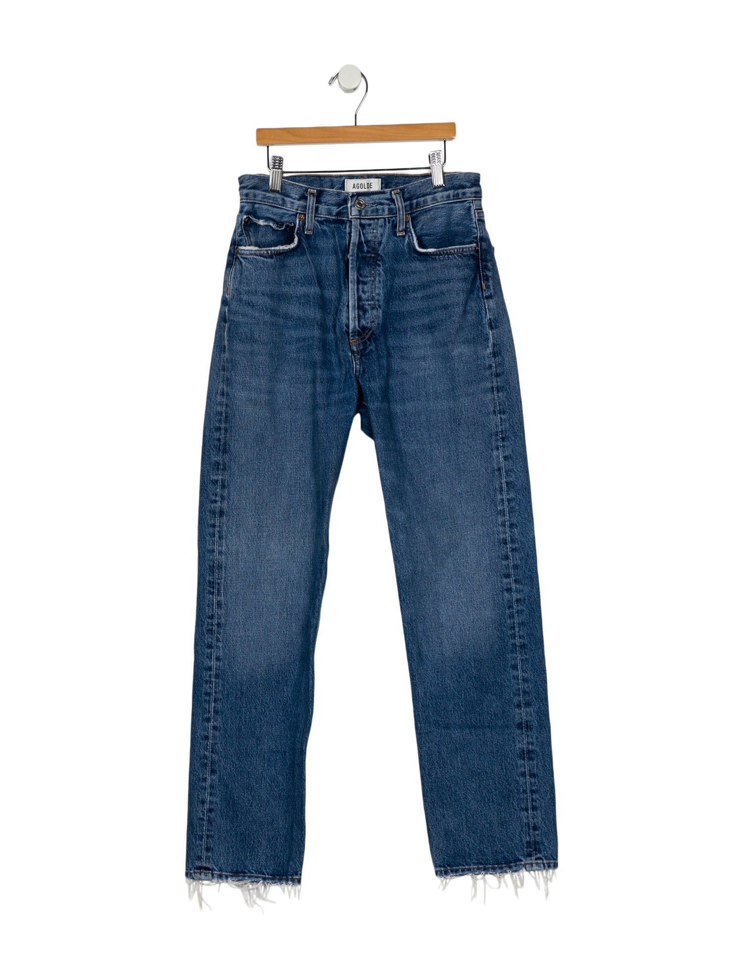 AGOLDE High-Rise Straight Leg Jeans