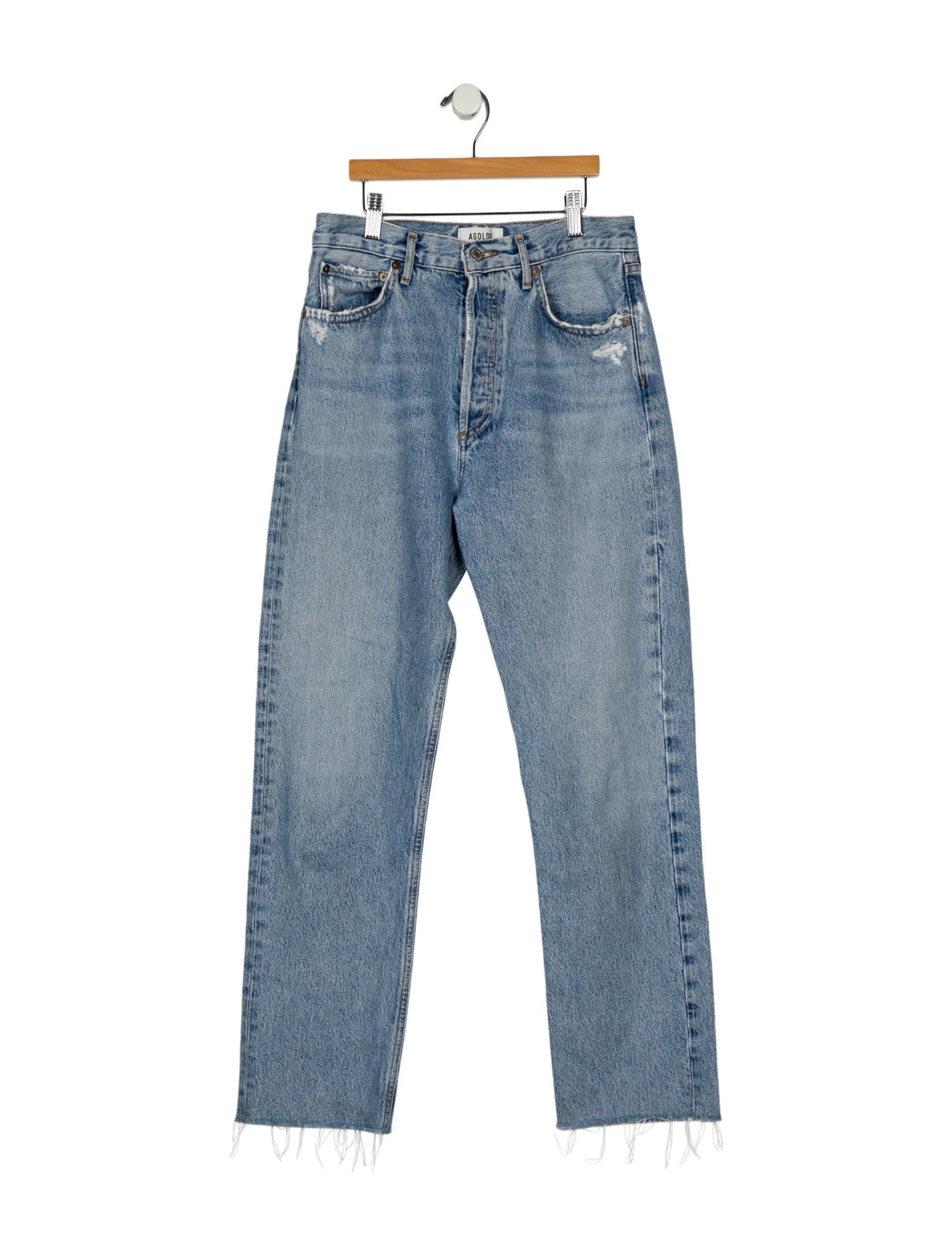 AGOLDE High-Rise Straight Leg Jeans