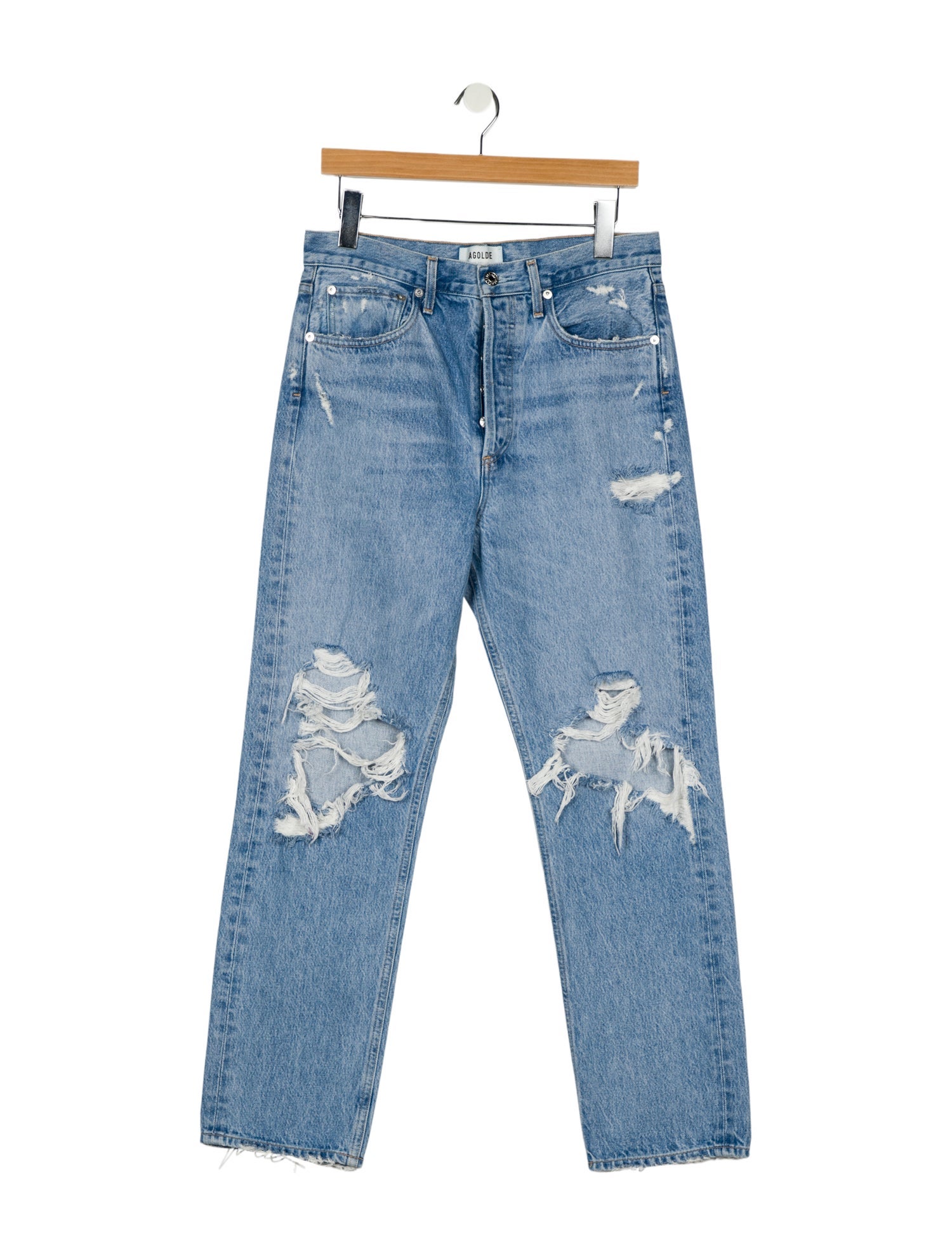 AGOLDE High-Rise Straight Leg Jeans