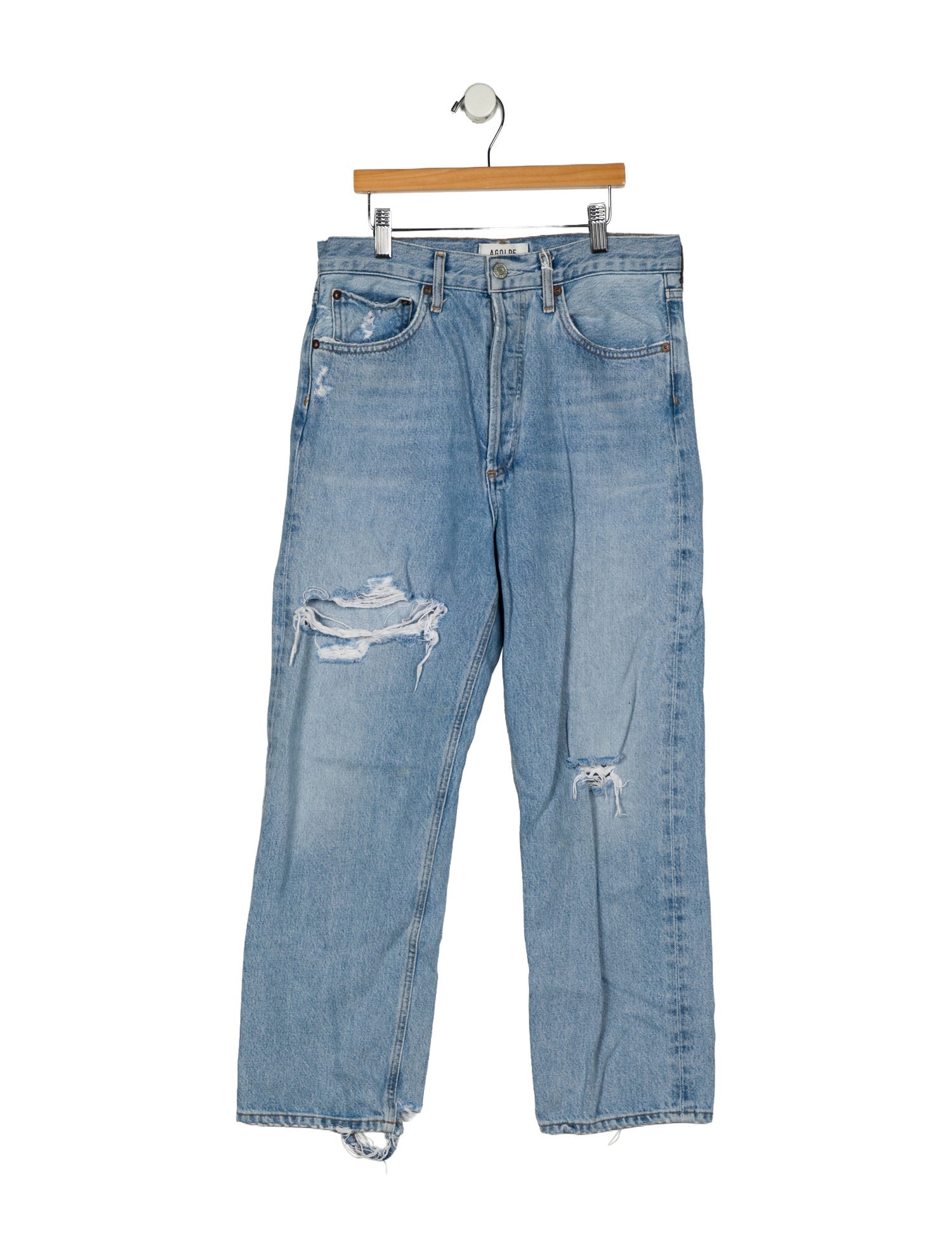 AGOLDE High-Rise Straight Leg Jeans