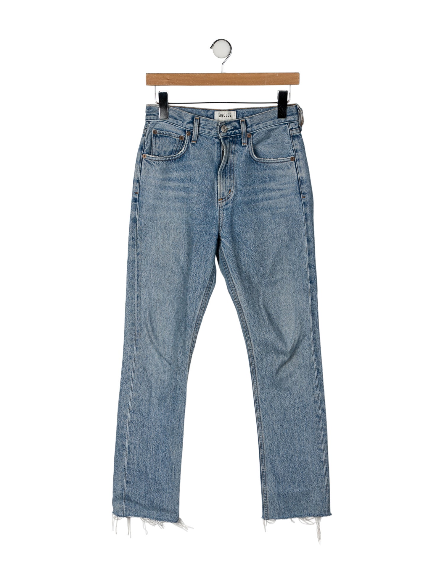 AGOLDE Mid-Rise Straight Leg Jeans