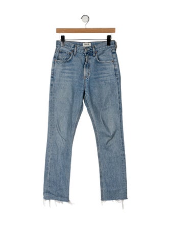AGOLDE Mid-Rise Straight Leg Jeans