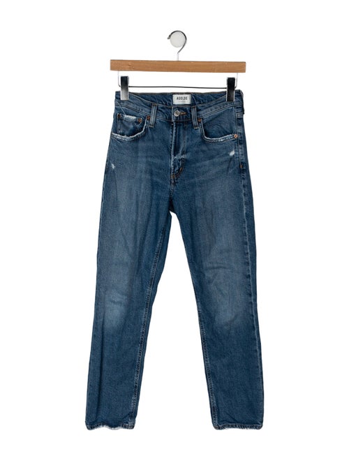 AGOLDE Mid-Rise Straight Leg Jeans