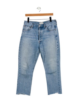 AGOLDE High-Rise Straight Leg Jeans