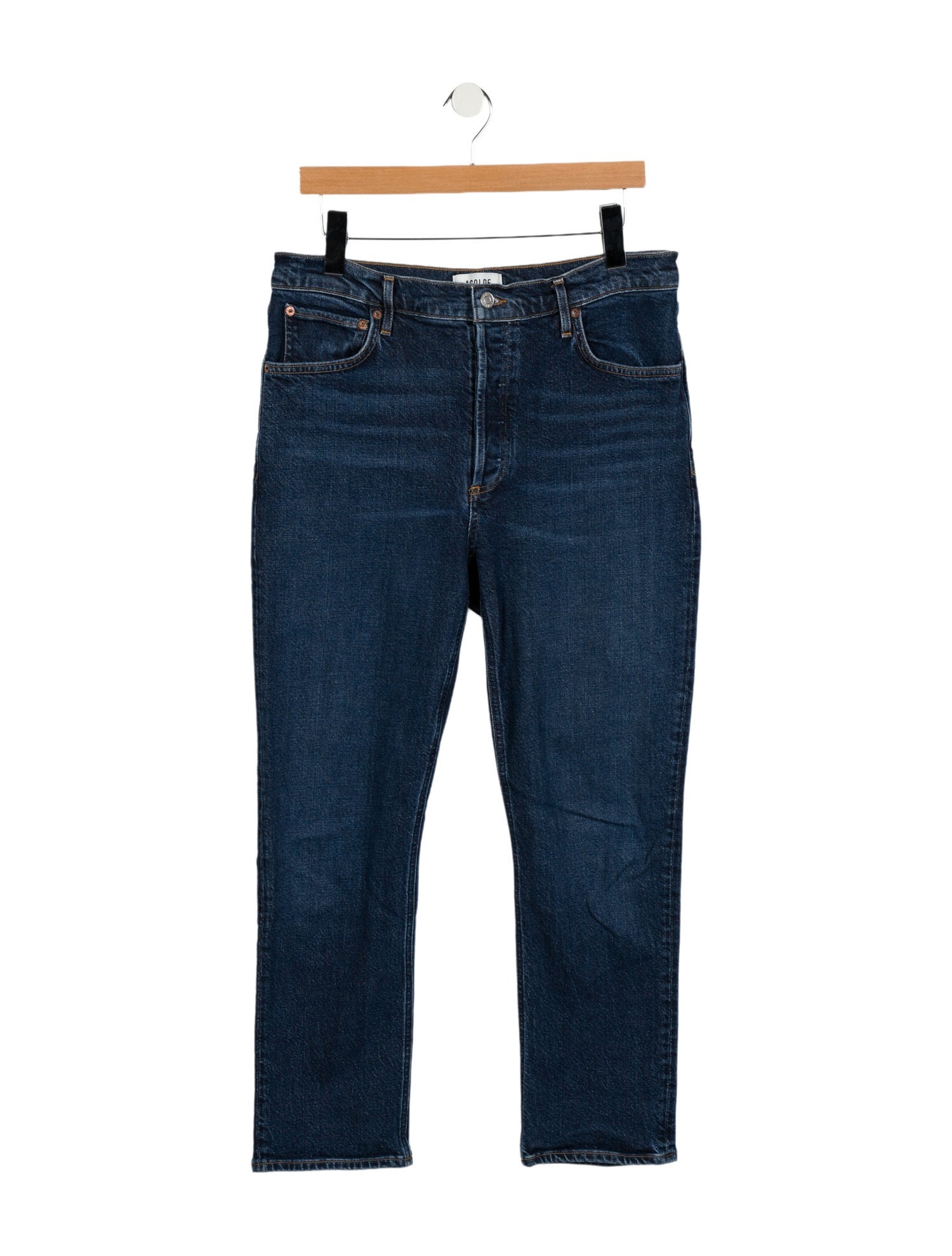 AGOLDE High-Rise Straight Leg Jeans