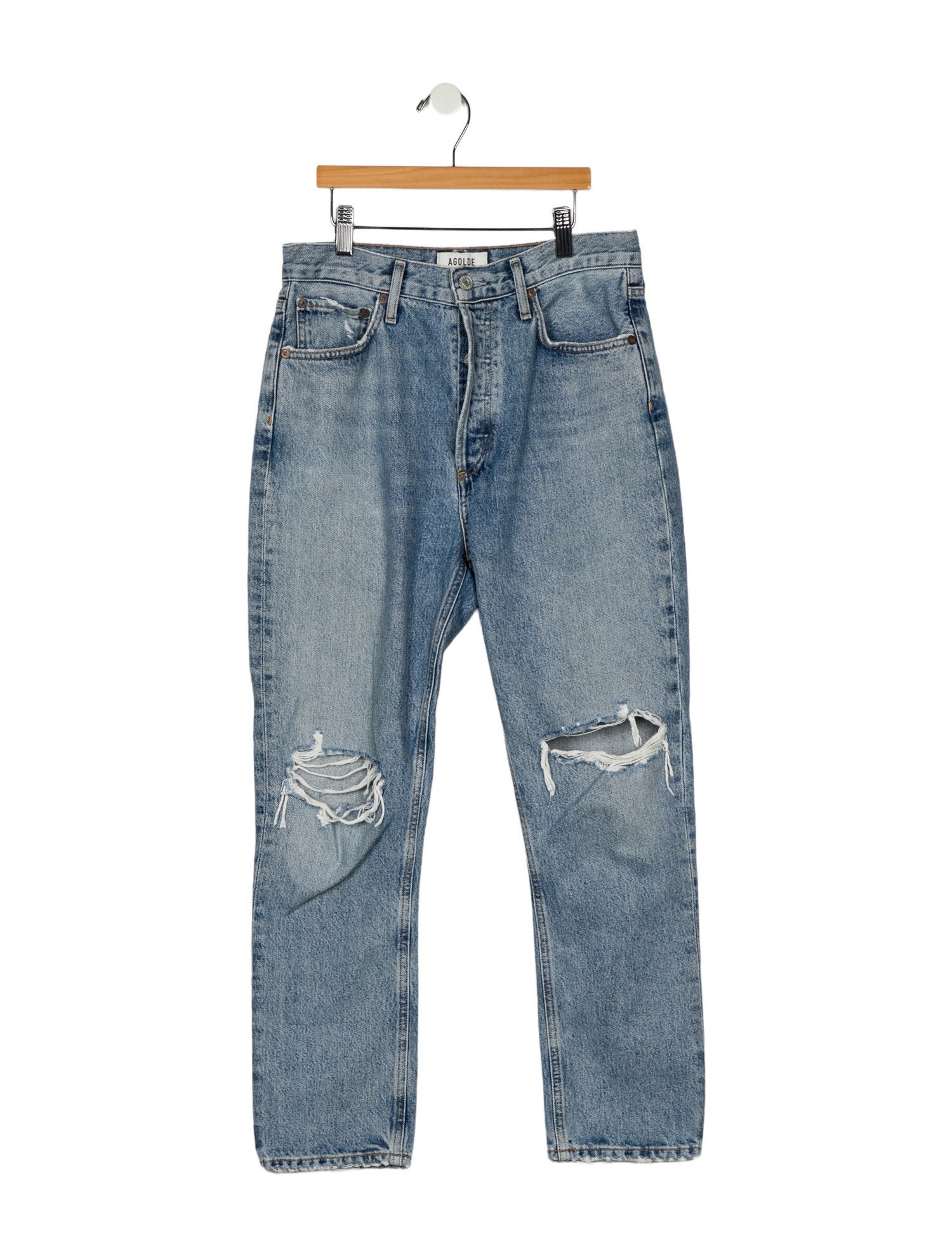 AGOLDE High-Rise Straight Leg Jeans